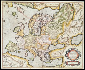 Kaart van Europa, c.1554