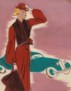 Damesmode 1930s, Jurk met Stola