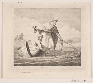 De visvangst van Petrus door Gerhard Ludvig Lahde