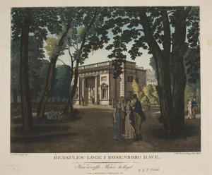 De Hercules lodge in de tuin van Rosenborg door Gerhard Ludvig Lahde