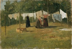 Kleren drogen door Gerhard Peter Frantz Vilhelm Munthe