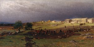 Aardappelen rooien door Gerhard Peter Frantz Vilhelm Munthe