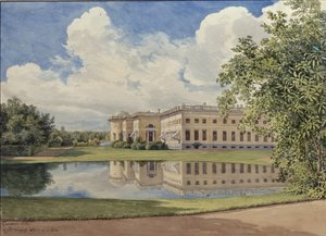 Het Alexanderpaleis in Tsarskoye Selo