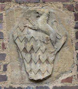 Wapen van de familie Rucellai, ca. 1450-80 door Geri da workshop of Settignano