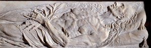 Elementen van het grafmonument van Valentine Balbiani (1518-1572), echtgenote van Rene de Birague door Germain Pilon