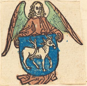 Boekplaat van Hilprand Brandenburg van Bibrach door German 15th Century
