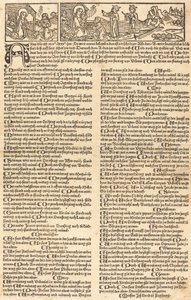 Kalender met de Geboorte en Aanbidding door German 15th Century