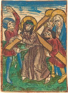 Christus draagt het Kruis door German 15th Century