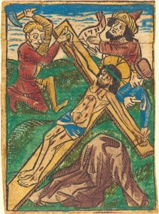 Christus aan het Kruis genageld door German 15th Century