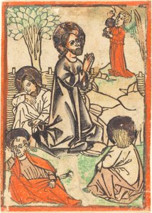 Christus op de Olijfberg door German 15th Century