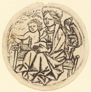 Madonna en Kind met een Bel door German 15th Century