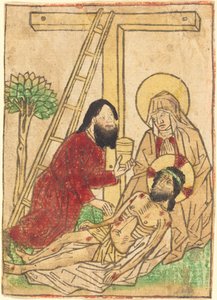 Pietà met Sint Jan door German 15th Century