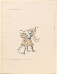 Freydal, Het Boek van Toernooien en Jousts van Keizer Maximiliaan I: Gevechten te Voet (Jousts)(Volume III): Plaat 160