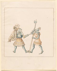 Freydal, Het boek van steekspelen en toernooien van keizer Maximiliaan I: Gevechten te voet (Steekspelen) (Deel III): Plaat 144