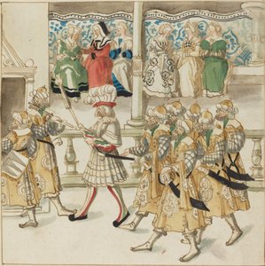 Paraderende Ridders in Oosterse Kleding