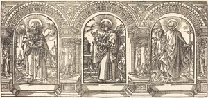 Christus en Zijn Discipelen III door German 16th Century after Martin Schongauer