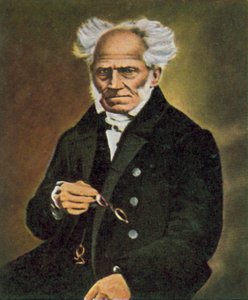 Arthur Schopenhauer, Duitse filosoof (gekleurde foto)