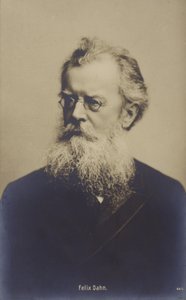 Felix Dahn (1834-1912), Duits advocaat, schrijver en historicus (z/w foto) door German Photographer