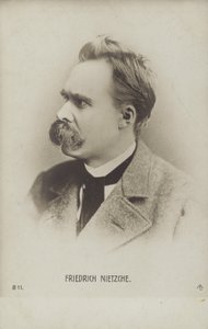 Friedrich Nietzche (1844-1900), Duits filosoof en schrijver (z/w foto) door German Photographer