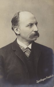 Friedrich Spielhagen (1829-1911), Duits romanschrijver en vertaler (z/w foto) door German Photographer
