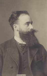 Hermann Sudermann (1857-1928), Duits dramaturg en romanschrijver (z/w foto) door German Photographer