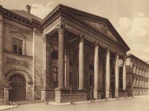 Paleis Leine, Hannover (z/w foto) door German Photographer