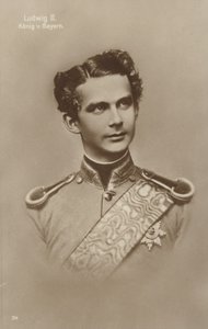 Ludwig II (z/w foto) door German Photographer