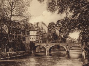 Marstall Bridge, Hannover (z/w foto)