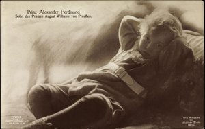 Prins Alexander Ferdinand, zoon van August Wilhelm door German Photographer