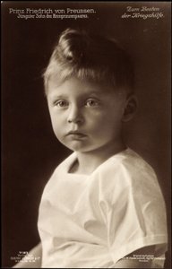 Prins Frederik van Pruisen, Portret, Liersch 7181 door German Photographer