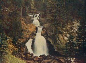 Triberg watervallen, Zwarte Woud, Duitsland (kleurenfoto) door German Photographer