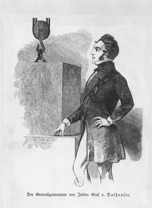 1e Markies van Dalhousie, Gouverneur van India (gravure) door German School