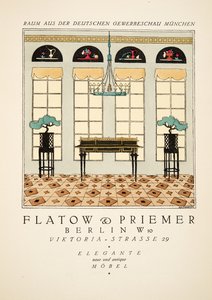 Advertentie voor "Flatow & Priemer", uit Styl, uitgegeven 1922 door German School