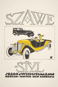 Advertentie voor Szawe (Szabo & Wechselmann), uit Styl, uitgegeven 1922 door German School