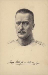 Albrecht, hertog van Wurttemberg, Duitse prins en generaal in de Eerste Wereldoorlog (litho)