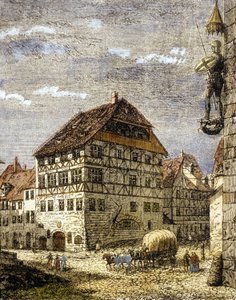 Huis van Albrecht Dürer in Neurenberg, Duitsland door German School