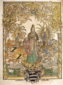 Allegorische figuur van Mainz, 1486
