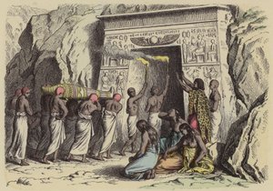 Oude Egyptische begrafenis