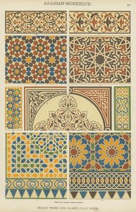 Arabisch-Moors, Mozaïekwerk en Geglazuurd aardewerk