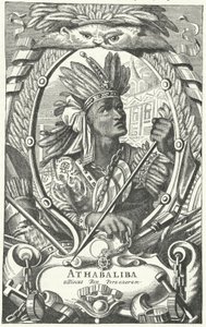 Atahualpa, Inca keizer door German School
