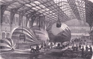 Ballonfabriek, Cassells Geschiedenis van de oorlog tussen Frankrijk en Duitsland uitgegeven door Cassell and Company Limited, ca. 1890 door German School