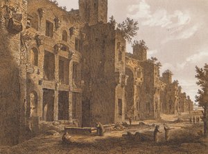 Baden van Diocletianus, Rome (kleurenlitho) door German School