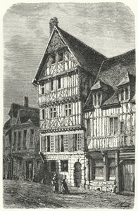 Geboorteplaats in Rouen van de Franse toneelschrijver Pierre Corneille door German School