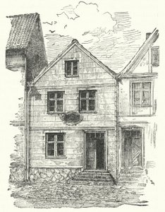 Geboorteplaats van de Duitse dichter Johann Gottfried Herder, Mohrungen, Pruisen door German School