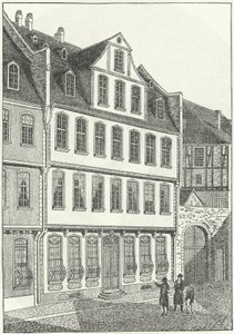 Geboorteplaats van de Duitse schrijver en staatsman, Johann Wolfgang von Goethe, Frankfurt, Duitsland