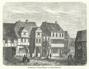 Geboorteplaats van de dichter Friedrich Gottlieb Klopstock, Quedlinburg, Duitsland