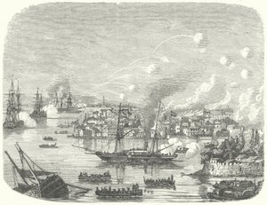 Bombardement van Canton door de Britten, Tweede Opiumoorlog door German School
