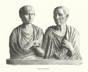 Cato en Porcia, oud-Romeins beeldhouwwerk