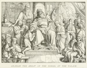 Karel de Grote in de Paleisschool door German School