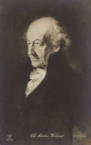 Christoph Martin Wieland (1733-1813), Duits dichter, schrijver en vertaler (litho) door German School
